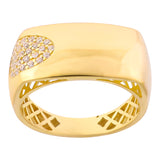 14k Gold | Thick Rectangular Ring