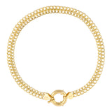 14k Gold | Vienna Chain Bracelet with Sailor Clasp