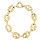 14k Gold | Coffee Bean Chain Bracelet