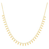 14k Gold | Teardrop Coin Sequin Necklace