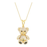 14k Gold | Teddy Bear Necklace