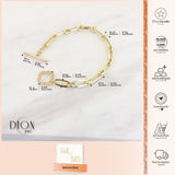 14k Gold | Paperclip Bracelet with Toggle Clasp