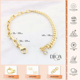 14k Gold | Paperclip & Curb Chain Bracelet