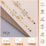 14k Gold | Paperclip & Round Link Chain Bracelet