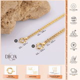 14k Gold | Rope - Wheat Chain Bracelet with Sailor Lock Clasp