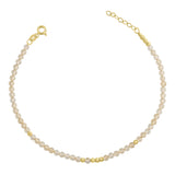 14k Gold | Citrine Eternity Beaded Bracelet