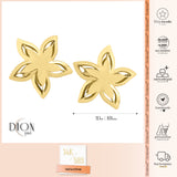 14k Gold | Dainty Star Flower Earrings