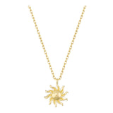 14k Gold | Minimal Sun Necklace