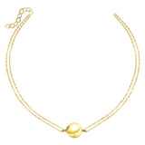 14k Gold | Ball Charm Cremation Urn / Ash Holder Bracelet