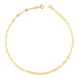 14k Gold | Sequin Boomerang Sparkle Chain Bracelet