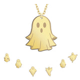 14k Gold | Minimalist Ghost Necklace