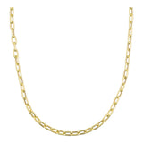 14k Gold | Curved Paperclip Chain Necklace