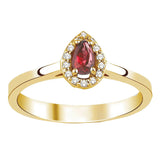 8k - 14k - 18k Gold | Red Ruby and Diamond Proposal Ring