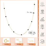 14k Gold | Onyx Beaded Necklace