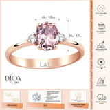 14k Gold | Oval Cut Morganite Ring