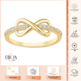 8k - 14k - 18k Gold | Diamond Paved Infinity Ring