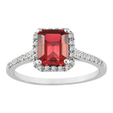 8k - 14k - 18k Gold |  Ruby Statement Ring with Diamonds