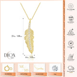 14k Gold | Tiny Feather Necklace