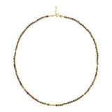 14k Gold | Unakite Eternity Beaded Necklace