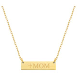 14k Gold | Horizontal Name Bar Necklace